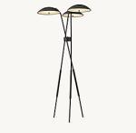 Hardwired Contemporary Floor Lamps Lacquered Burnished Brass Marble Floor Lamp