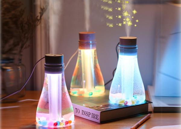 Wish Bottle Ultrasonic Cool Mist Humidifier Air Freshener Diffuser Fine