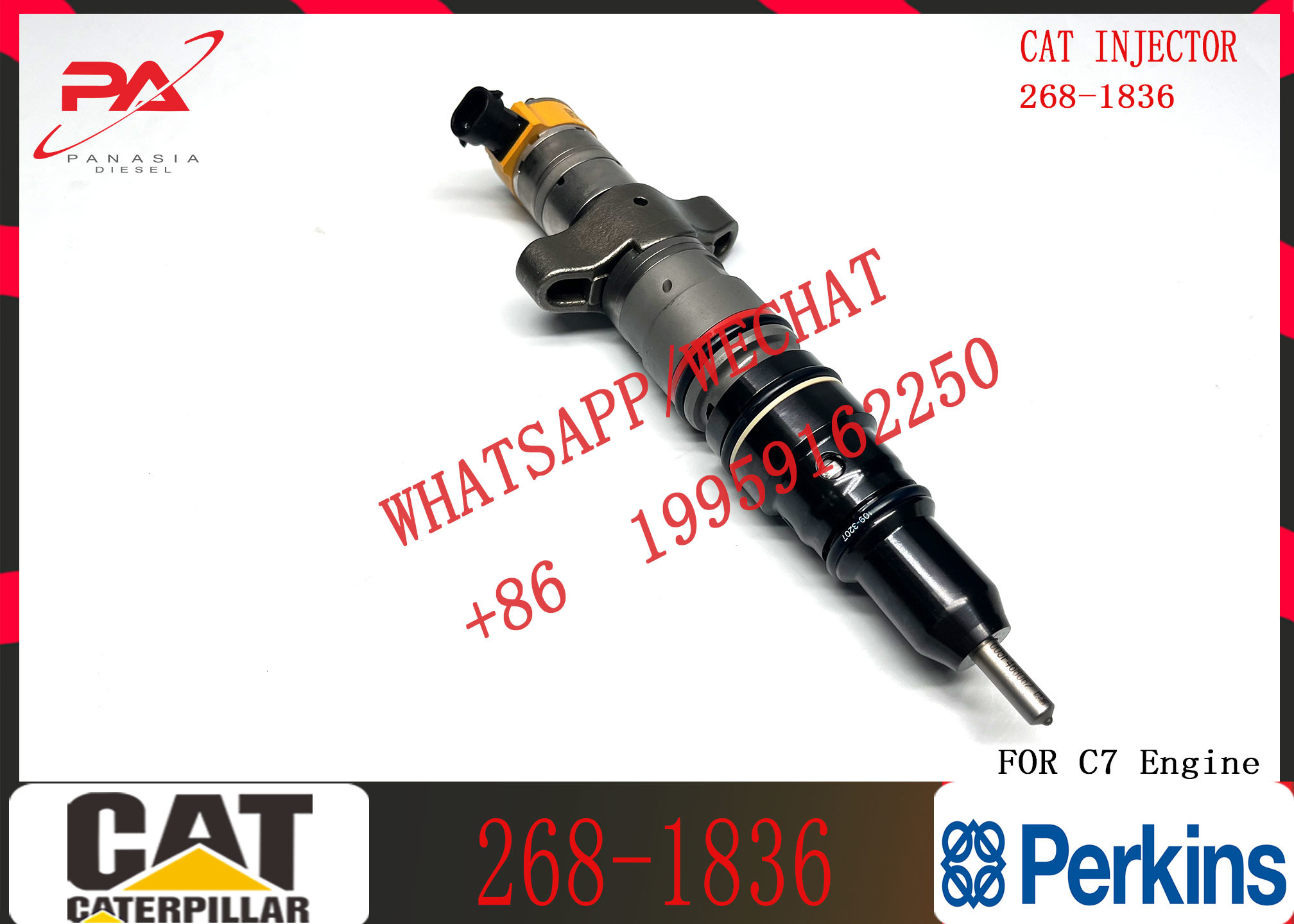 Common Rail Injector Assy 238-8901 241-3228 241-3238 241-3400 243-4502 268-1840 268-1836