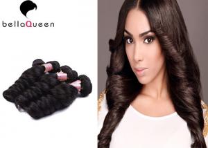 Wholesale Unprocessed Double Drawn Mongolian Hair Extensions , Loose Wave Hair Extension from china suppliers