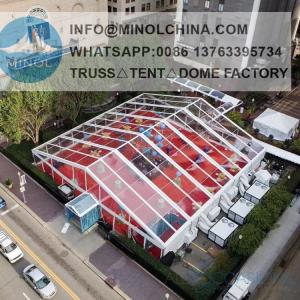 Wholesale Arched 950g/Sqm PVC Coated Outdoor Event Tent Waterproof from china suppliers