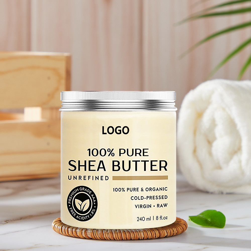100% Pure Natural Organic Shea Butter Hair Body Dry Skin Relief Daily Skin Moisturizer