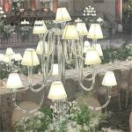 Crystal Candelarba With Shade Candle Holder For Centerpieces