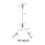 Copper Material LED Panel Lights Y Fits Ceiling Cable Hanging Systems YW86032