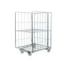 Buy cheap 4 Sided Rolling Wire Cage Trolley Portable Nesting Mobile Storage Cage from wholesalers