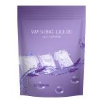 Glossy Recyclable Packaging Bags Stand Up Zipper Pouch Laundry Condensate Beads