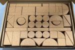 Hot Sale 32PCS/55PCS Nature Cork Toy Block Set, Customized Size