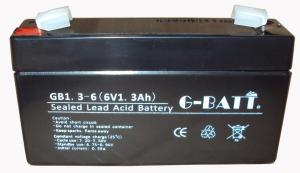 China Solar System Deep Cycle UL 1.3AH 6 Volt Acid Battery on sale