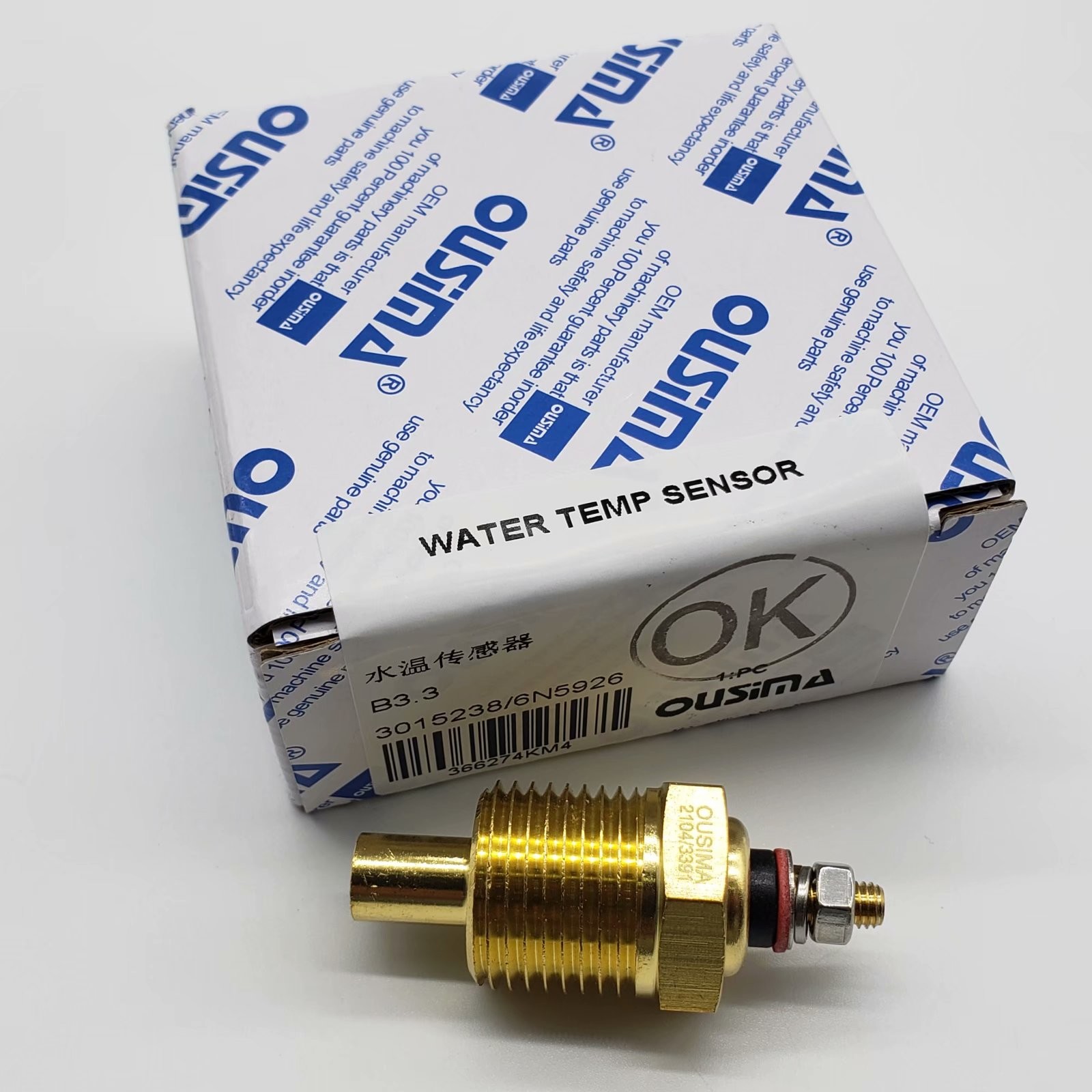 OUSIMA Water Temperature Sensor 3015238 6N5926 For Cummins Engine B3.3