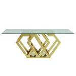 6 Seater Tempered Glass Dining Table