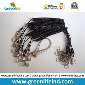 Wholesale Multi-Purpose Steel Spring Flexi Coil Lanyard Cable W/Snap Hooks from china suppliers