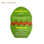 Easter Egg Shaped Open Lid Gift Boxes Rigid Cardboard Kids Gift Packaging Paper