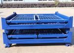 Anti Corrosion Storage Steel Pallet Cages Container Half Open Gates