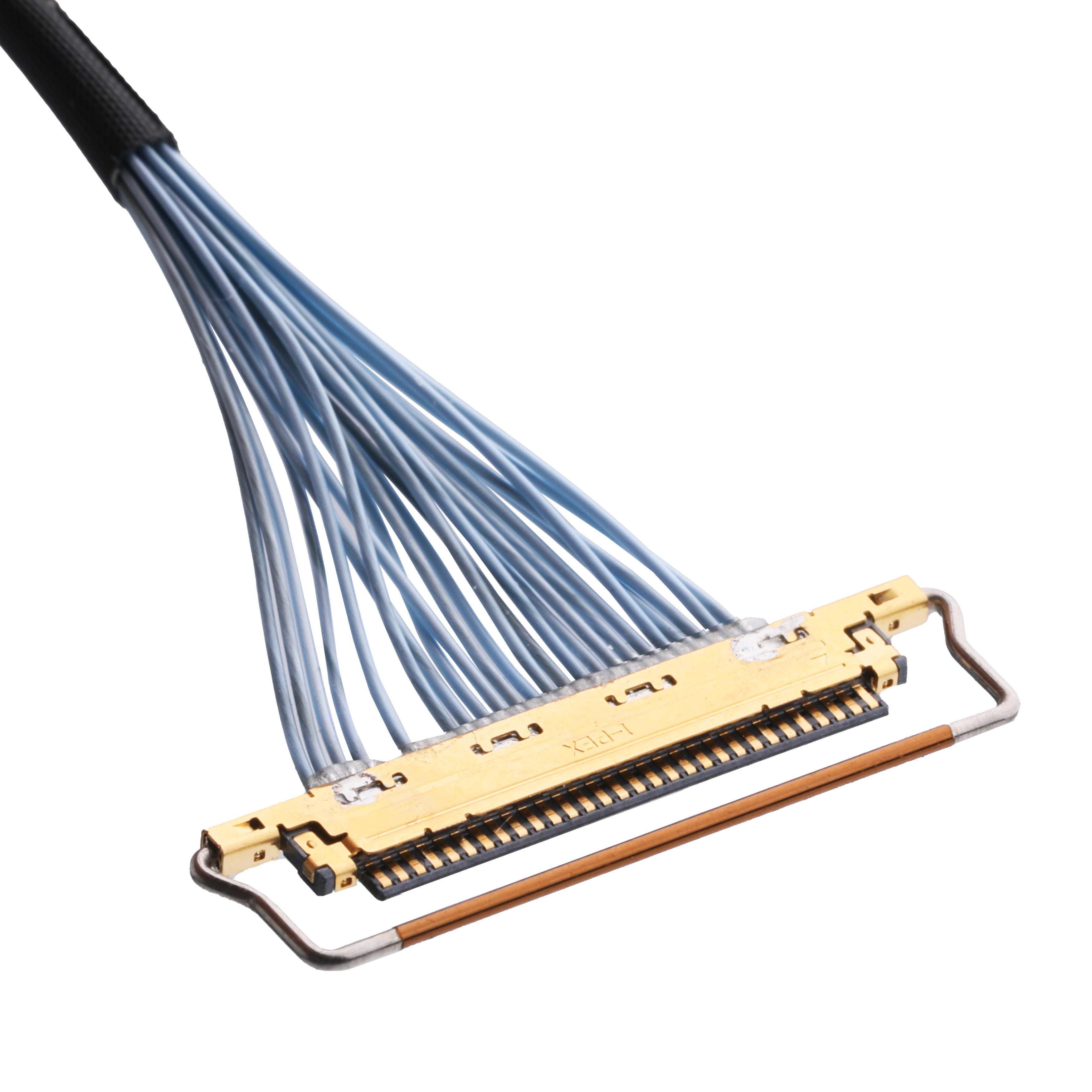 Extra Fine Micro Coaxial Cable , KEL SSL20-40SB TO SSL20-40SB 20 Pin Lvds Cable