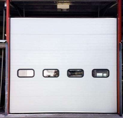 Weather Resistant Automatic Formed Commercial Sectional Overhead Doors For Fire