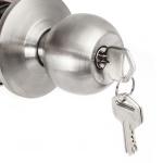 Chrome Stainless Steel Cylinder Door Knobs Cylindrical Lock Privacy Knob Lock