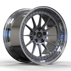 Wholesale 2-PC 6061-T6 Aluminum Rims 5x130. Fit to Porsche 991 Polish Barrel Rims from china suppliers
