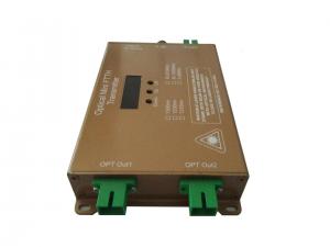Wholesale 47~1000MHz Mini Optical Transmitter DFB Laser 2 Output Port RF Input 1 Optical Input from china suppliers