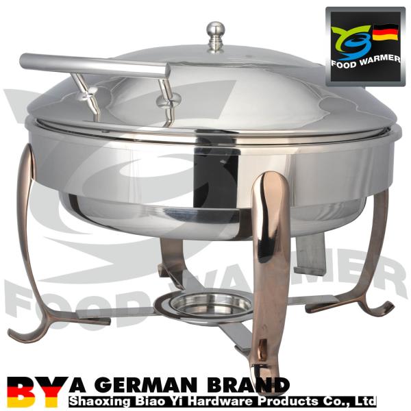 Metal Electric Chafing Dish Heavy Duty Mirror Finished Surface 485*400mm