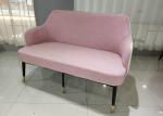 Polished 56cm 130cm Cloth Wrought Iron Settee