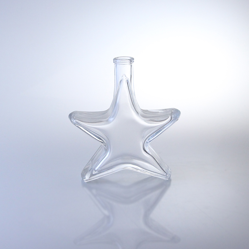 Special Shaped Whisky Vodka and Brandy Glass Bottle with Cork Top Finish Made of Glass