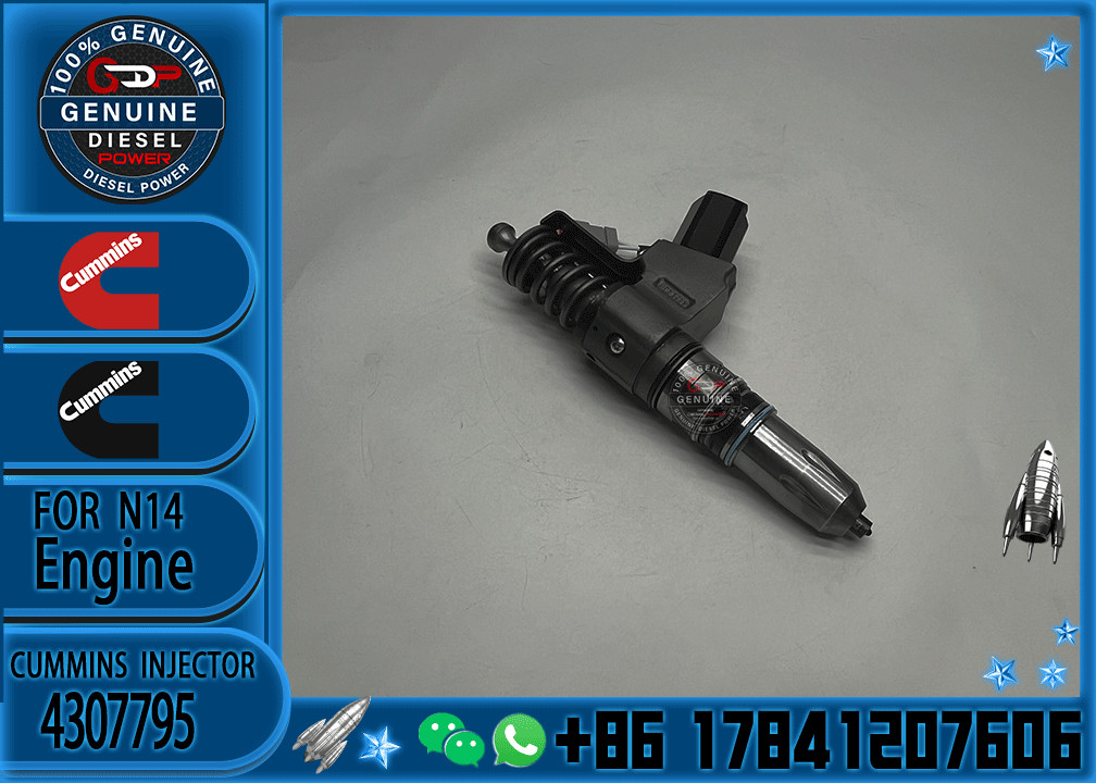 Common Rail Fuel Injector 4307795 3411767 3411759 3411381 For Cummins QSN14 N14 Engine