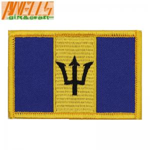 Wholesale Barbados Flag Patch International Custom Embroidered Travel Souvenir Patch Badge from china suppliers
