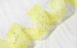 Versatile Durable Silk Organza Ribbon With Silver Dot Perfect For Gift Wrapping