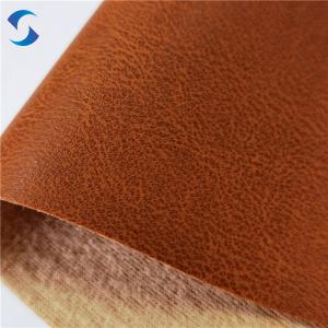 Wholesale Thickness 0.7mm 100% Polyester Brushed Backing PVC Leather Fabric For Car Seat Cover from china suppliers