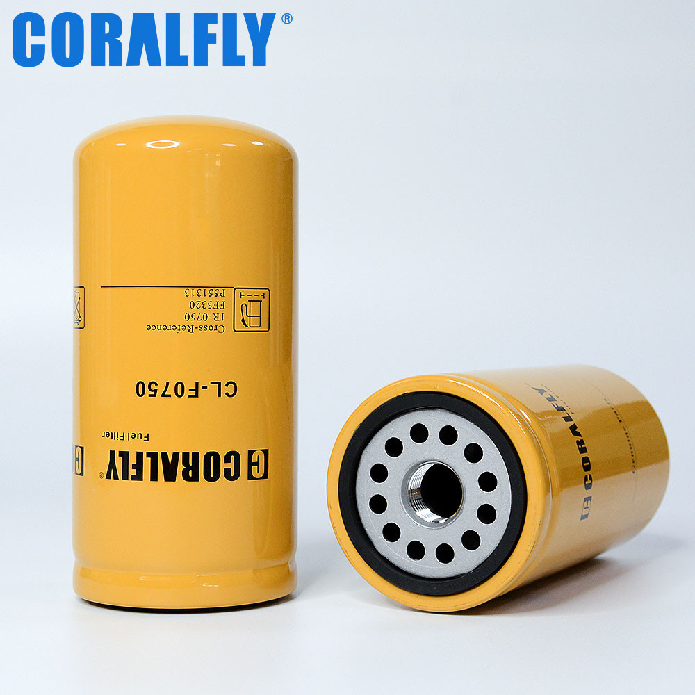 Spin On Style CORALFLY 1R0750 Lube Oil Filter Cellulose Media
