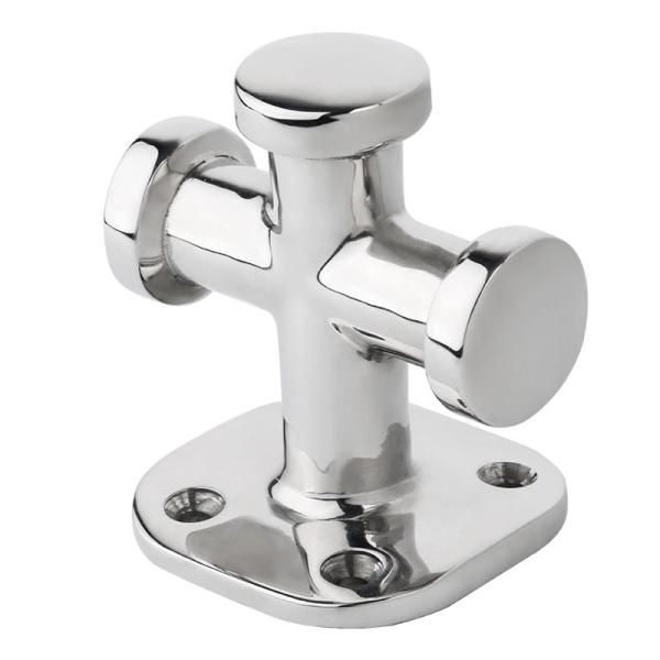 Mirror Polished AISI316 Stainless Steel Cross Bollard Marine Hardware Mast Cleat
