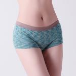 Lady underwear, popular melange green design, soft weave. XLS008 ,girl underwear