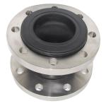 Ss304 Single Sphere Rubber Expansion Joint Galvanized Flange Flexible Rubber