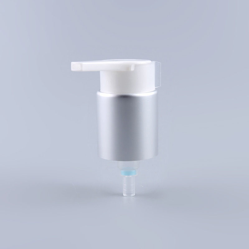 Sliver aluminum Lotion dispenser pump head Factory empty lotion pump bottles