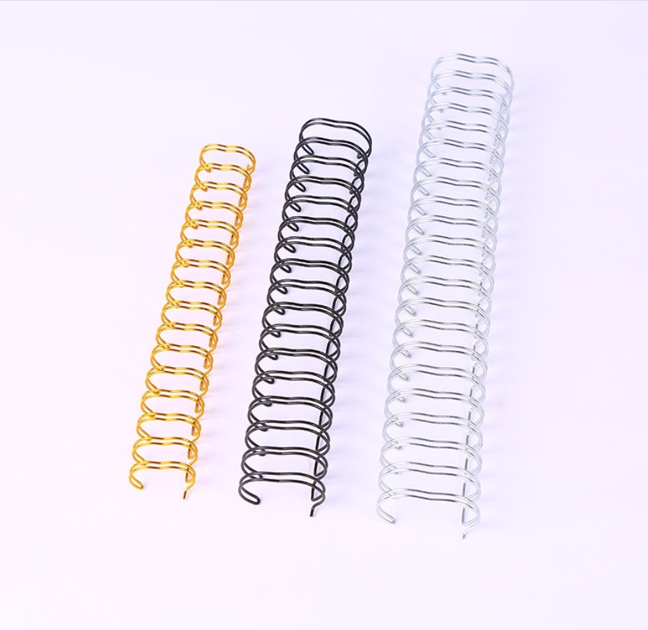 Double-loop wire spiral binding wire o
