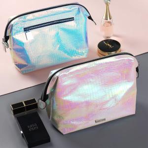 Wholesale Multi Purpose Iridescent PU Makeup Bag With Zipper from china suppliers