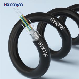 Wholesale Fiber Optic Cable GYXTW G657A G652D Armoured Outdoor Single Mode OS2 4 6 12 24 Core from china suppliers