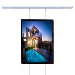 Backlit Real Estate Sign Hanging Window Poster Advertising A3 A4 Acrylic Picture