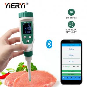 Wholesale Digital Bluetooth Food PH Meter For Brewing Fruit Cheese Meat Canning 0 - 14ph from china suppliers