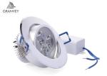 Small Size Round LED Recessed Ceiling Lights Fittings 3 Watt Epistar Chip With