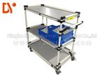 Hand Pushed Tote Cart Aluminium Profile Cold Welded Pipe 28mm Diameter