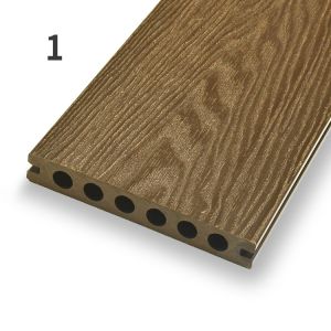 3D WPC Wood Plastic Composite Decking Boards Multi dimensional
