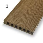 Waterproof Balcony Outdoor Composite Decking Boards WPC Hollow Profile