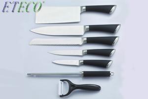 Wholesale High Grade 8 PCS 3Cr13Mov Stainless steel Hollow Handle Kitchen Knife Set from china suppliers