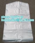 commercial clear pe ldpe poly hotel laundry roll up suit garment packaging dry