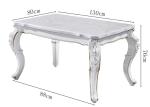Generous Carving Family Rectangular Marble Dining Table