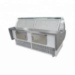 Curved Glass Fresh Meat Deli Display Chiller Showcase With Aspera Compressor