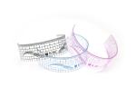 Super Soft Plastic Permanent Makeup Tattoo Eyebrow Ruler 14cm 8cm