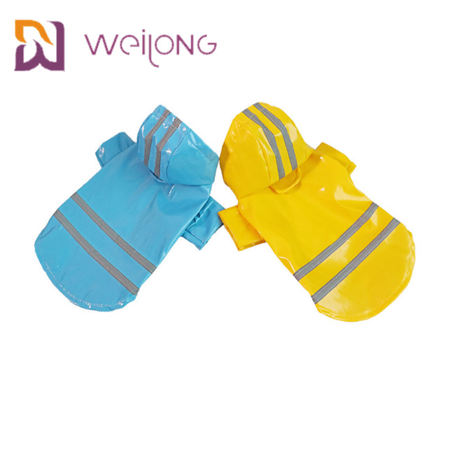 PU Leather Lightweight Pet Raincoat Windproof Puppy Rain Jacket