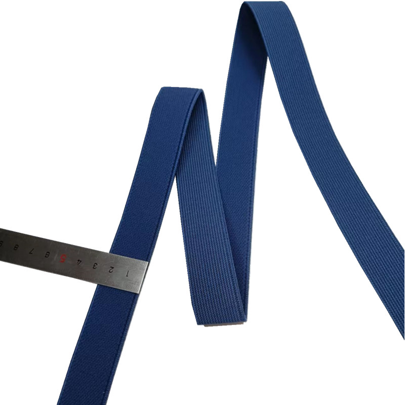 Brushed Polyester Elastic Webbing 25mm Elastic Band Dark Blue